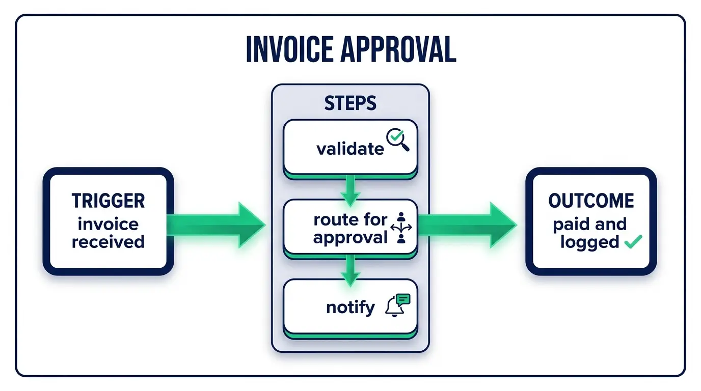 Diagram of a lead capture automation workflow connecting a website form to a CRM, lead scoring, and a sales team notification