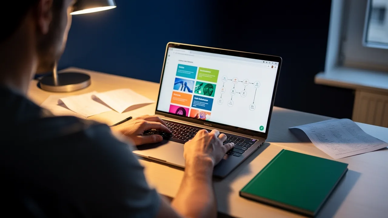 Person practicing CRM segmentation and building a portfolio project
