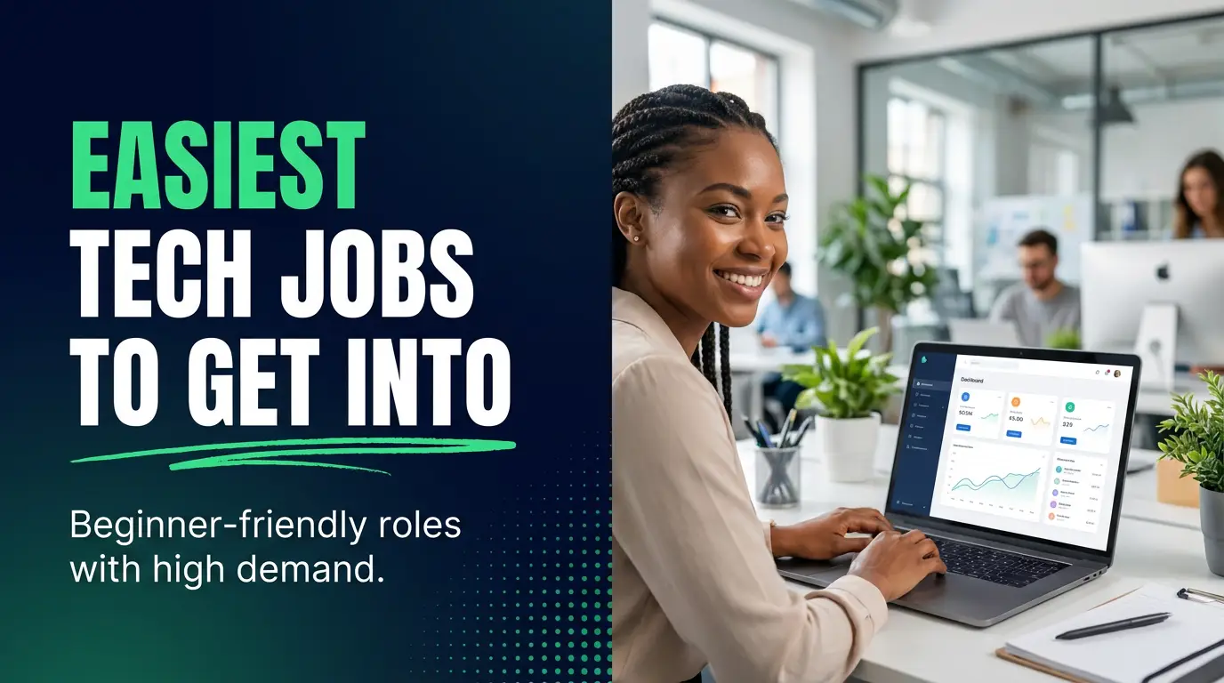 Easiest Tech Jobs to Get Into in 2026 (No Degree Needed)