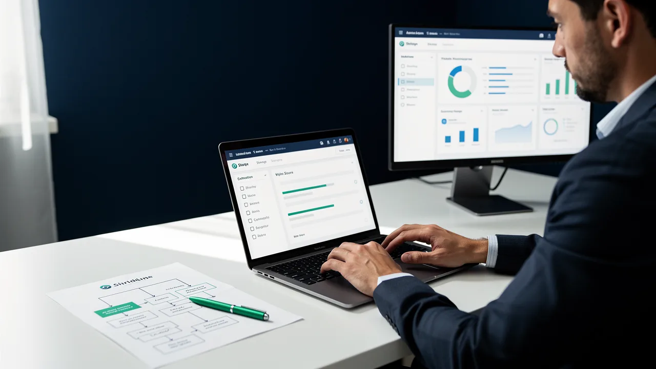 Ecommerce coordinator systematizing a recurring process