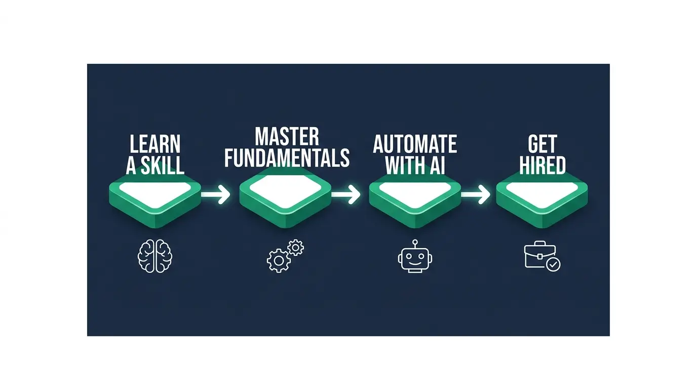 An AI agent visualized as a glowing core wired into multiple business tools