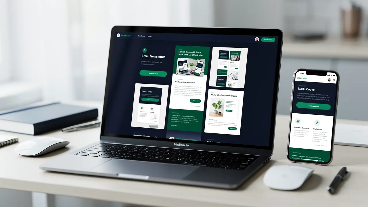 An email developer portfolio of rendered emails across devices