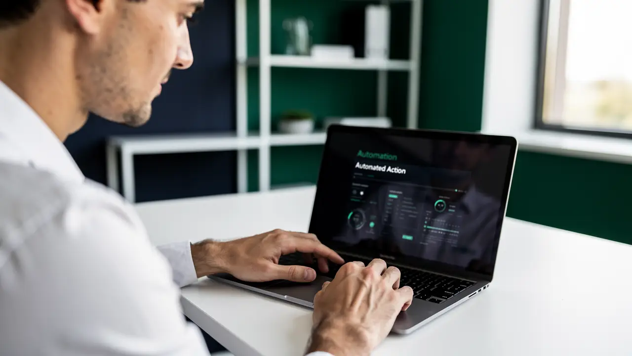 Reviewing and approving an automated action before it sends, the human-in-the-loop step