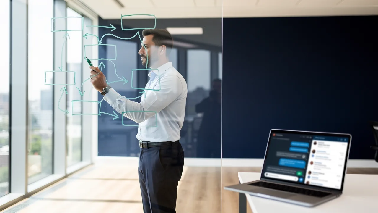 Lifecycle marketing manager mapping the customer journey