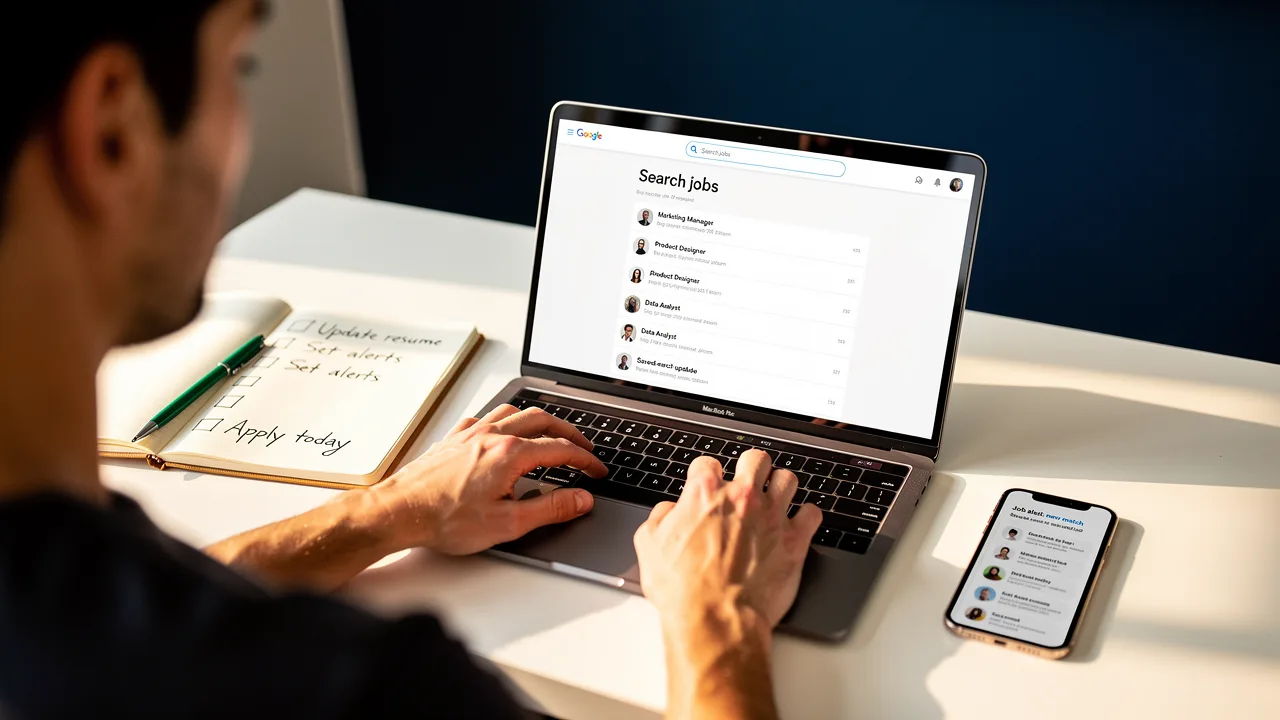 Using boolean search and job alerts to find marketing roles