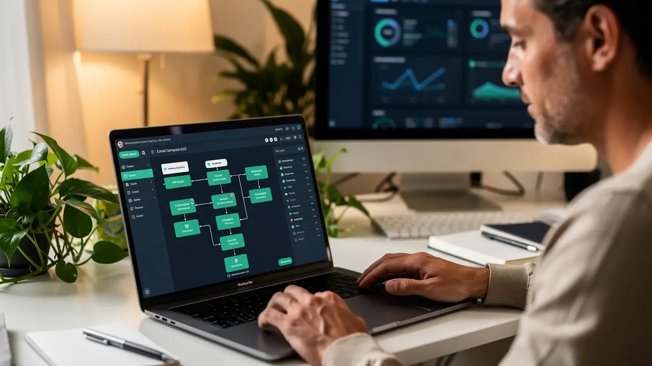 An email developer managing multiple ecommerce clients from a home office