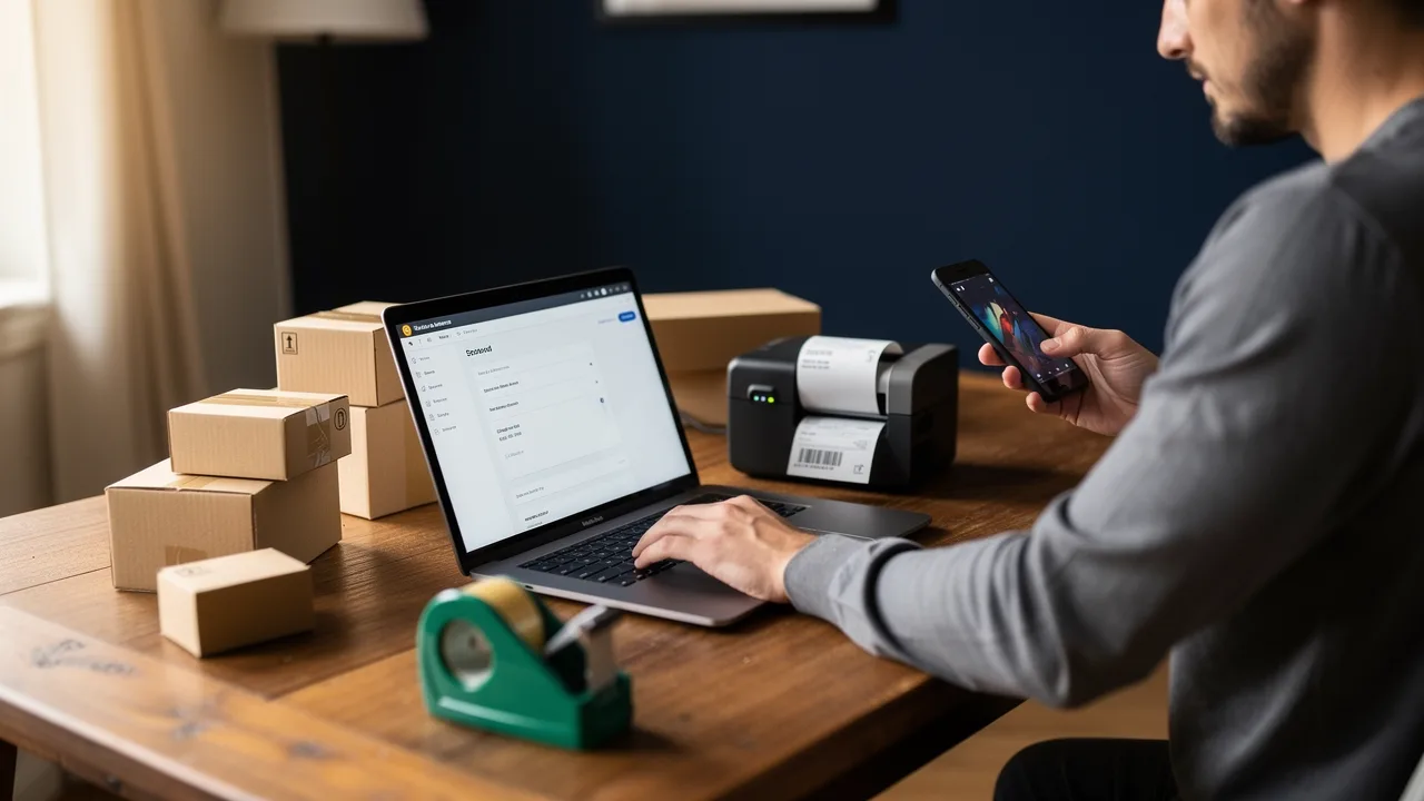 Online store manager running every part of a small brand's store
