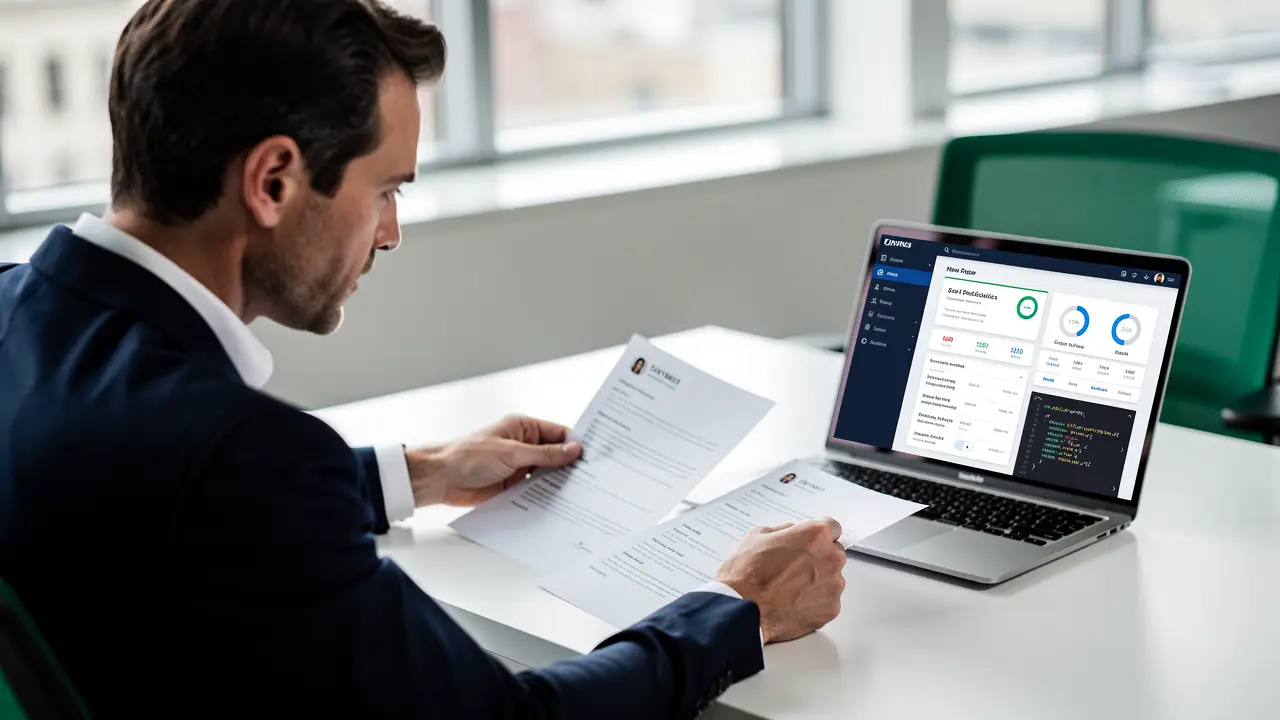A hiring manager weighing two resumes, one backed by a live deployed app