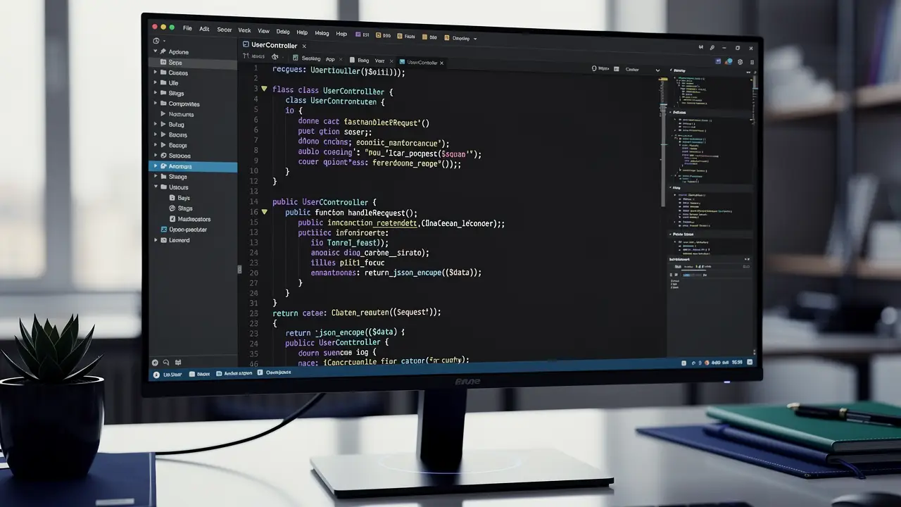 Clean PHP backend code in an editor