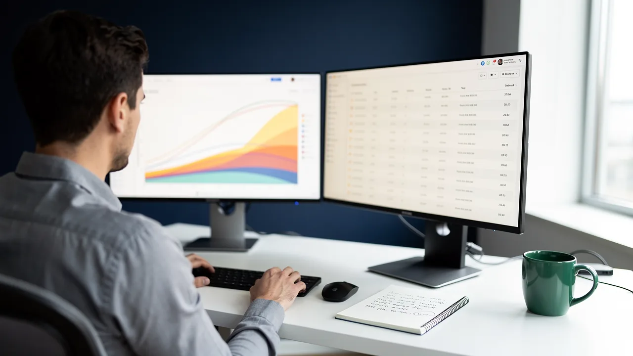 Retention marketing manager reviewing churn and cohort data