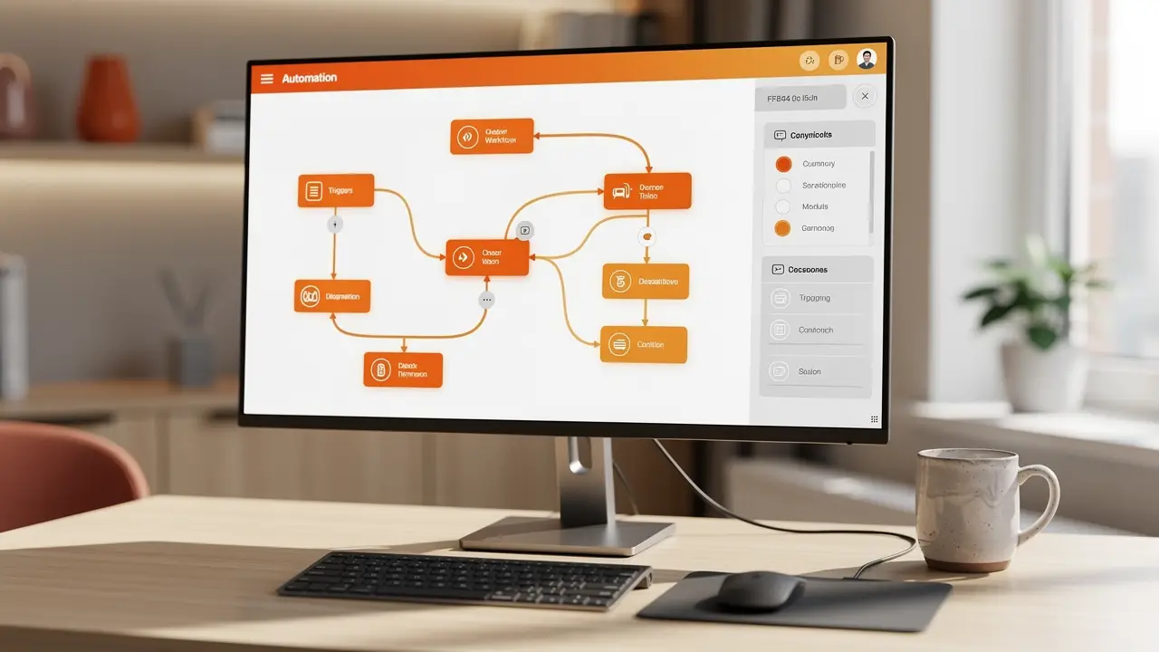 Side-by-side comparison of a linear Zapier zap and a visual Make scenario canvas